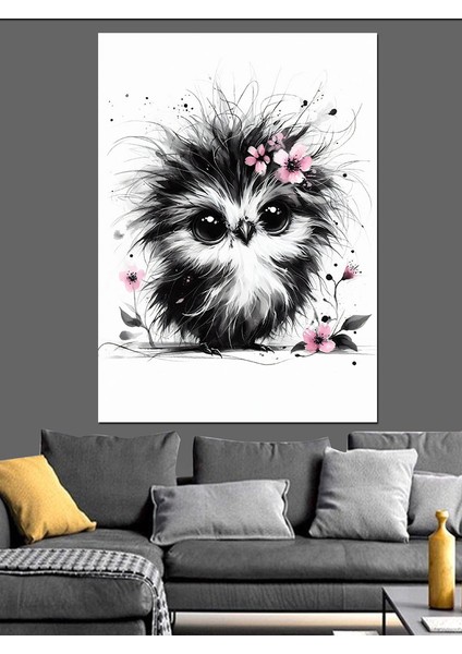 Sevimli Kuş Dekoratif Kanvas - Mdf Ahşap Tablo fırsatları