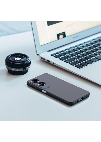Oppo A60 Kılıf Lansman Kamera Korumalı Içi Kadife Yumuşak Renkli Silikon Mat Hisli Liquid