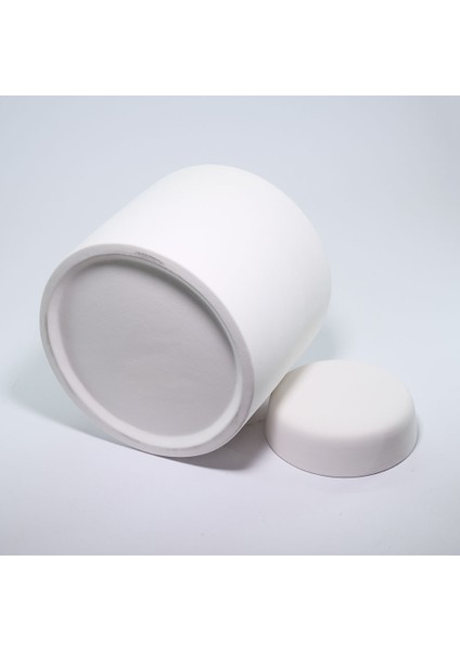 18 cm Silindir Kavanoz Seramik Bisküvi (Ham Ürün )