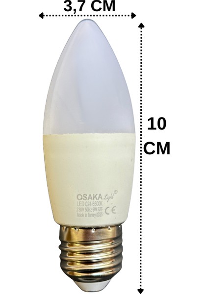(2 adet) 9W (70W) Beyaz IŞIK E27 DUYLU (Kalın Duy) LED Ampul