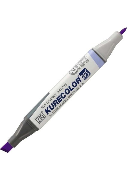 Kurecolor KC-3000N Twin Ws Çift Taraflı Grafik Marker Kalem Light Violet 634