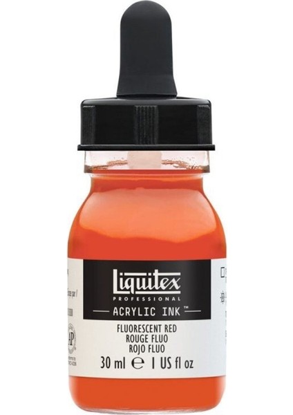 : Professional Akrilik Mürekkep : 30 ml : Fluorescent Red 983
