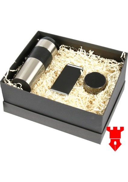 Konsept Hediyelik Set Frencpres Termos Powerbank Hoparlör Speaker Vip Set Özel