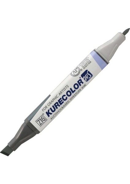 Kurecolor KC-3000N Twin Ws Çift Taraflı Grafik Marker Kalem Green Gray 845