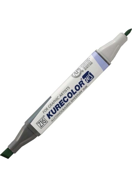 Kurecolor KC-3000N Twin Ws Çift Taraflı Grafik Marker Kalem Green 508