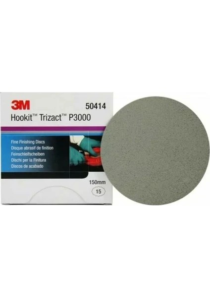 50414 Trizact Hookit P3000 Finisaj Diski Zımparası 150 mm