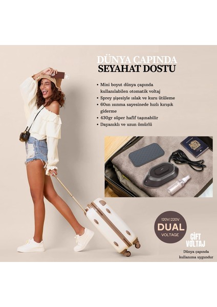 NB301 Mini Seyahat Ütüsü Çift Voltaj Dünya Çapında Kullanıma Uygun