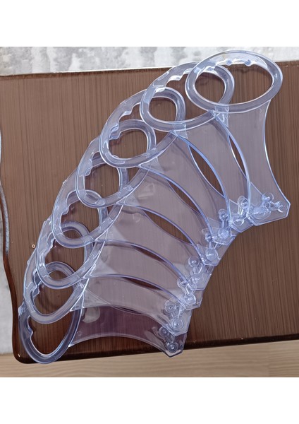 Baza Tutma Kolu Şeffaf Baza Kulp Baza Kaldırma Aparatı (Esnek Plastik) 8 Adet