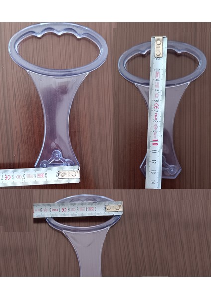 Baza Tutma Kolu Şeffaf Baza Kulp Baza Kaldırma Aparatı (Esnek Plastik) 6 Adet
