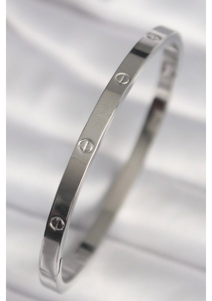 316L Çelik Gümüş Renk Model Kadın Bileklik