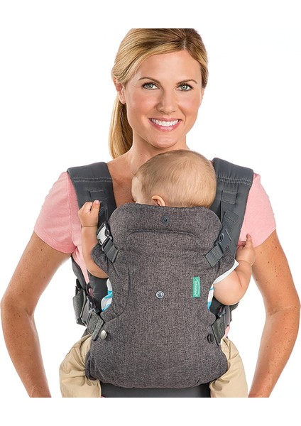 Flip Gelişmiş 4'ü 1 Arada Bebek Taşıyıcı - 4 Taşıma Pozisyonlu Ergonomik Bebek Taşıyıcı
