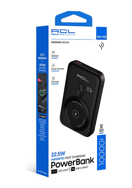 PW-115 10000MAH Manyetik Hızlı Şarj Powerbank