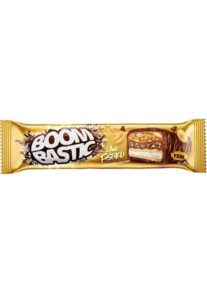 Boom Bastıc Yer Fıstıklı Bar Gofret 40 gr Şölen Boom Bastıc Yer Fıstıklı Bar Gofret 40 gr x 1ADET