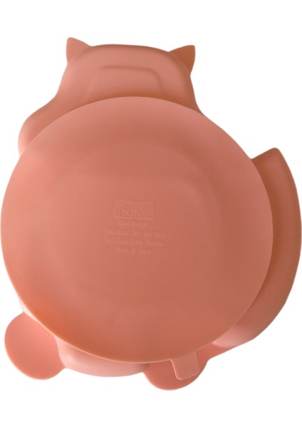 Sincap Figürlü Vakumlu Silikon Beslenme Seti; Mama Tabağı, Kase, Önlük, Pipet, Çatal-Kaşık, Bardak, Emzik Kılıfı / Pembe modelleri