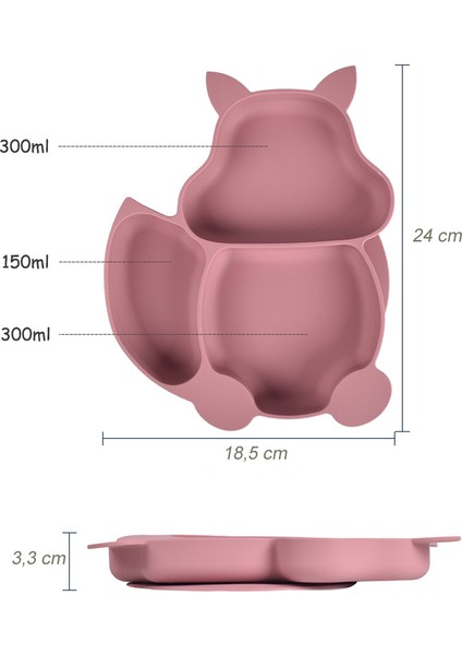 Sincap Figürlü Vakumlu Silikon Beslenme Seti; Mama Tabağı, Kase, Önlük, Pipet, Çatal-Kaşık, Bardak, Emzik Kılıfı / Pembe fırsatları