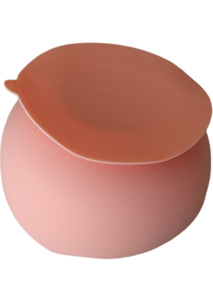 Sincap Figürlü Vakumlu Silikon Beslenme Seti; Mama Tabağı, Kase, Önlük, Pipet, Çatal-Kaşık, Bardak, Emzik Kılıfı / Pembe