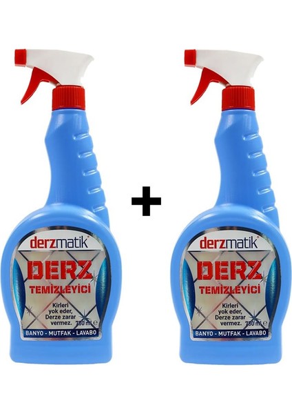 Derz Fayans Banyo Mutfak Lavabo Kir ve Leke Temizleyici 750 Ml. 2 Li Set