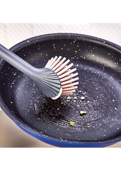 Istiridye Silikon Başlıklı Bulaşık Yıkama Fırçası - Lavabo Temizleme - Mutfak Tezgah Fırçası modelleri