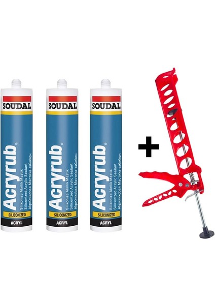 Silikonize Mastik Yapıştırıcı Siyah 500 gr 3 Ad Derz Su Geçirmez Boyanabilir-Silikon Tabancası