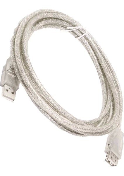 USB Uzatma Kablo 47 cm Şeffaf