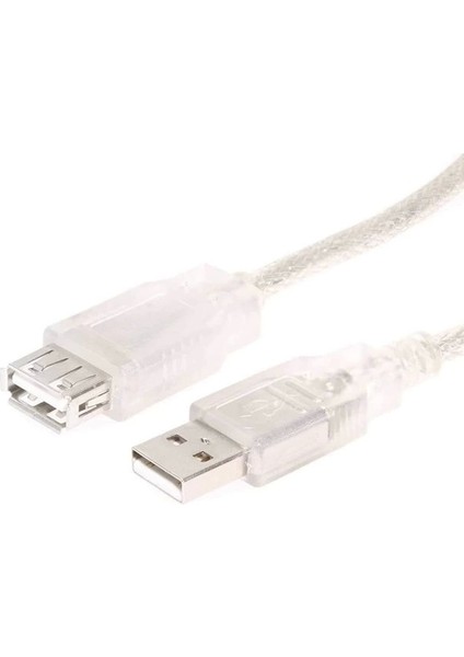 USB Uzatma Kablo 47 cm Şeffaf