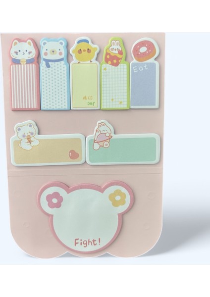Sevimli Figürler Postit Post-It Seti Yapışkanlı Not Kağıdı 1 Adet