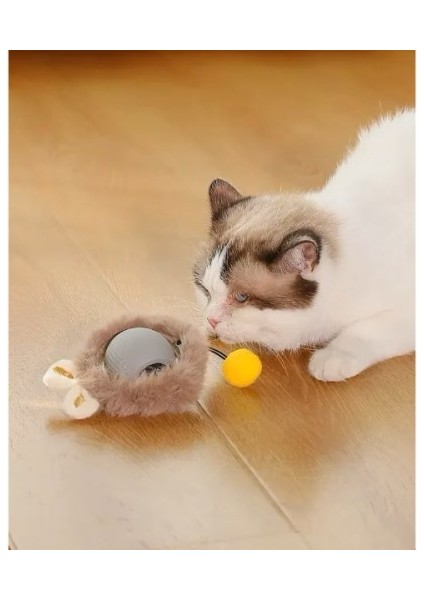 Tüylü Şarjlı Kedi Oyuncağı