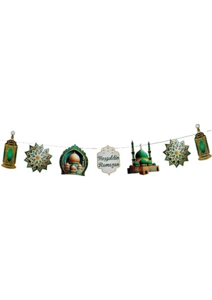 Dekoratif Ramazan Duvar Süsü Yeşil