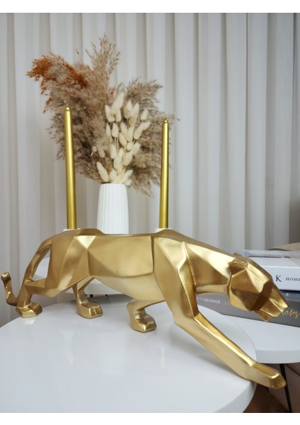 Dekoratif Kubik Gold Panter Obje Biblo fiyatları