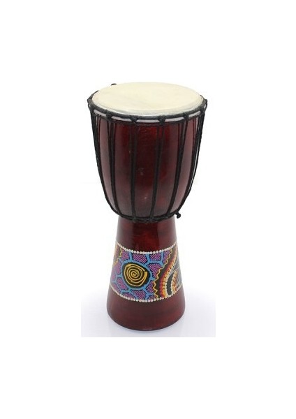 9 Batikli Ahşap Darbuka 30 cm
