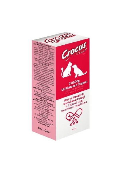 Kedi ve Köpek Sıvı Multivitamin Destek 100 ml