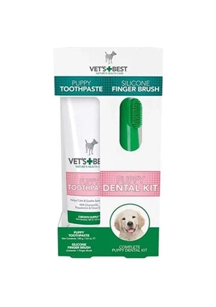 Plak Ve Tartar Temizleyen Yavru Köpek Ağız Ve Diş Bakım Seti 100 Gr