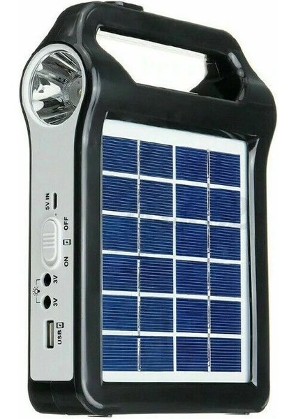 Güneş Enerjili Solar Taşınabilir Powerbank Jeneratör USB Şarj Acil Durum Için Kamp Feneri
