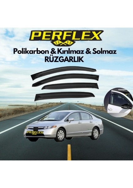 Polikarbon Kırılmaz Rüzgarlık V2 Mugen Honda Civic 2001-2006