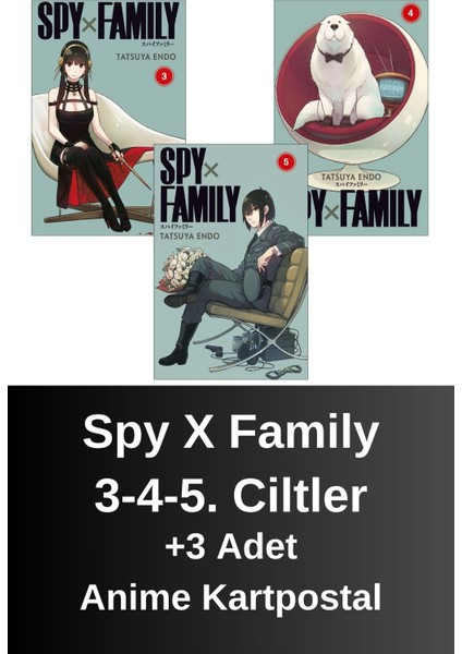 Spy x Family 3-4-5. Ciltler (3 Kitap) | Anime Kartpostallar