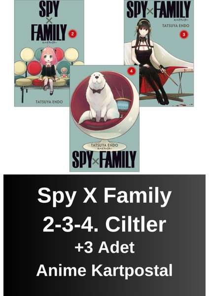 Spy x Family 2-3-4. Ciltler (3 Kitap) | Anime Kartpostallar