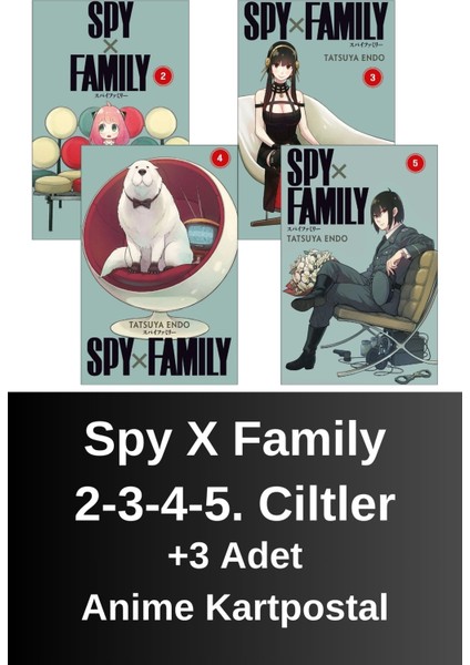 Spy x Family 2-3-4-5. Ciltler (4 Kitap) | Anime Kartpostallar