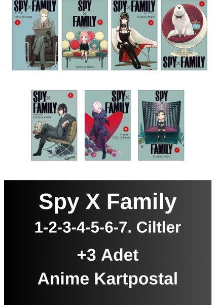 Spy x Family 1-2-3-4-5-6-7. Ciltler (7 Kitap) | Anime Kartpostallar