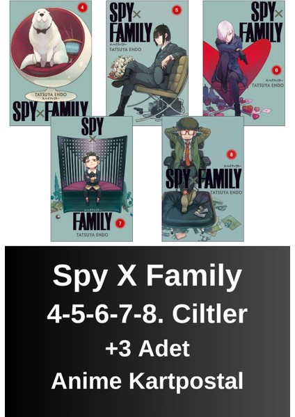 Spy x Family 4-5-6-7-8. Ciltler (5 Kitap) | Anime Kartpostallar