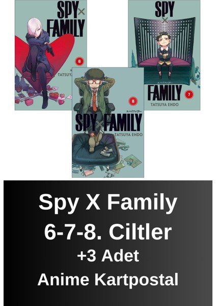 Spy x Family 6-7-8. Ciltler (3 Kitap) | Anime Kartpostallar