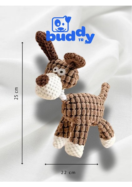 Peluş Köpek - Ananas Dokuma - Çiğnemeye Karşı Dirençli