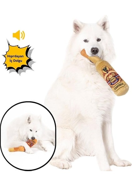 Köpek Oyuncağı 2 Adet Köpek Şişe Oyuncak Köpek Peluş Oyuncak Isırma Oyuncağı Büyük Boy