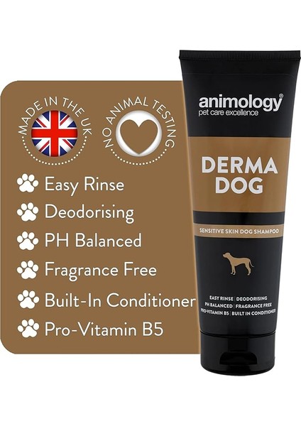 Animology Derma Dog Hassas Ciltli Köpek Şampuanı 250 ml