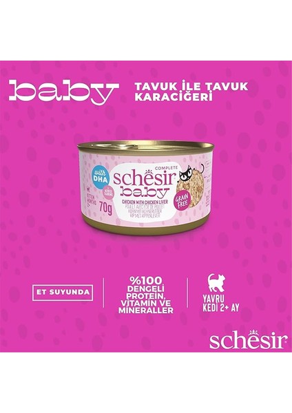 Schesir Baby Tavuk ile Tavuk Ciğeri Mus Konserve 70G indirimleri