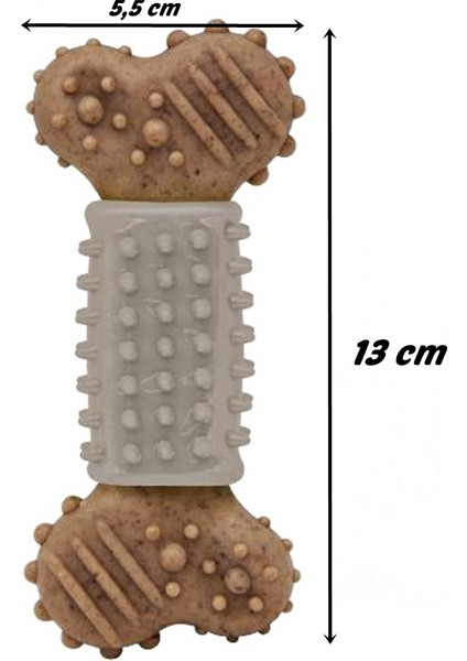 Tırtıklı Sert Kemik Köpek Oyuncağı 13 cm