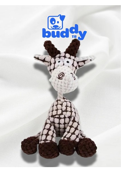 Peluş Zürafa - Ananas Dokuma - Çiğnemeye Karşı Dirençli