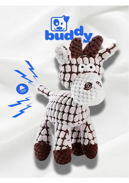 Peluş Zürafa - Ananas Dokuma - Çiğnemeye Karşı Dirençli