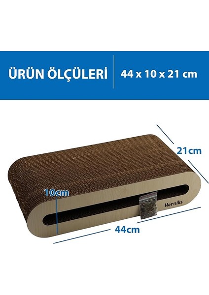 Doğal Kedi Otlu Kedi Tırmalama Kartonu 44 cm (HR2012) modelleri