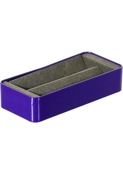 Safari Violet Metal Kutu, Kalem Kutusu, 2-3 Kalem Için, Mor
