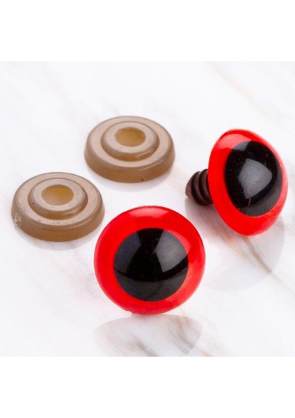 Loren 18 mm Kırmızı 5 Çift Amigurumi Göz fiyatları